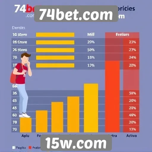 Estatísticas de usuários ativos no 74bet.com